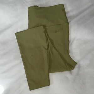 all in motion Olive Ribbed Leggings